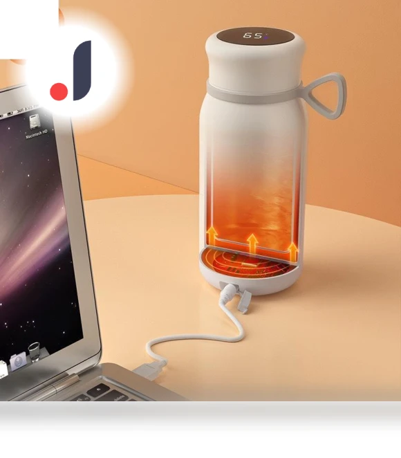 Smart Display Temperature Heating Thermos — Beverage Warmers, KITCHEN-MALL