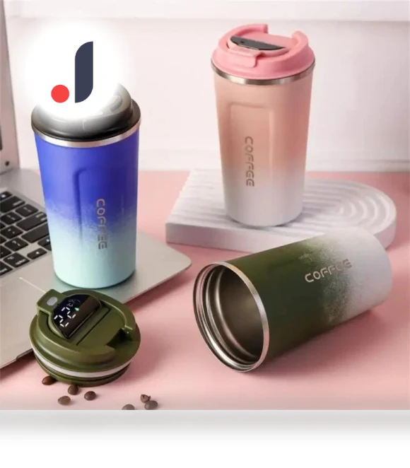 Smart Thermos with LED Temperature Display — Beverage Warmers, Cosy Homes