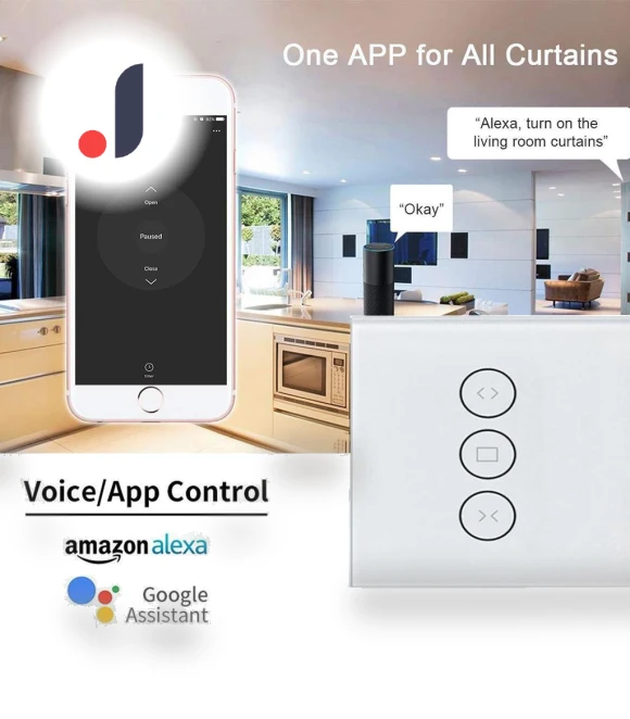 Smart Wi-Fi Curtain — Treatment Sets, TOP MALL-004