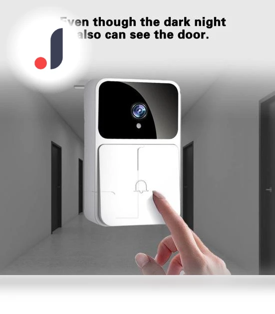 Smart Wi-Fi Video Doorbell with Night Vision — Smart Home Security, TOP MALL-004