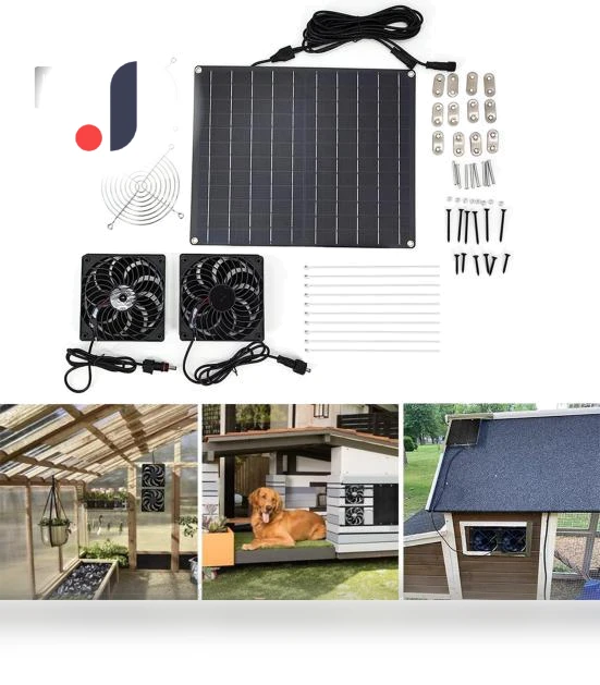 Solar-Powered Exhaust Fan — Ceiling Fans, Enjoy Smart Home