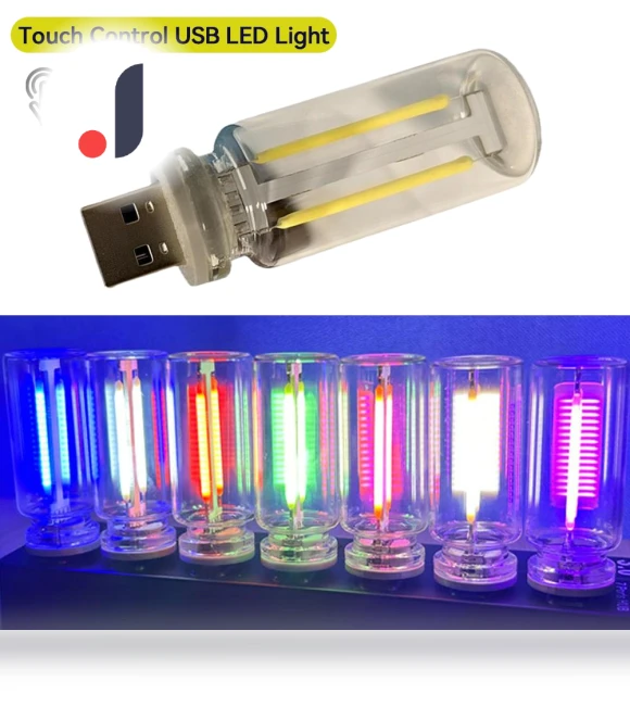 Touch Control Car USB LED Atmosphere Light Bulb — LED, greenyard