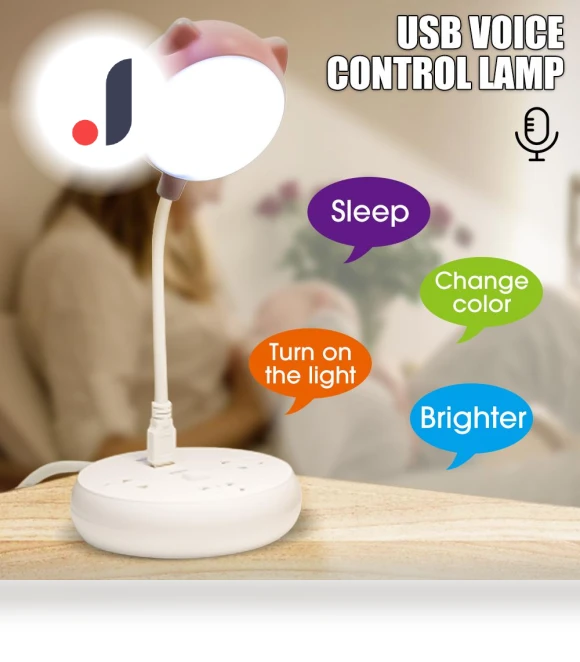 Voice-controlled LED Night Light — Night Lights, Binchi Lighting Appliances