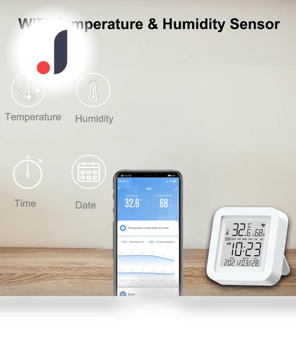 Wi-Fi Temperature and Humidity Sensor — Home Climate Control, Minco Home