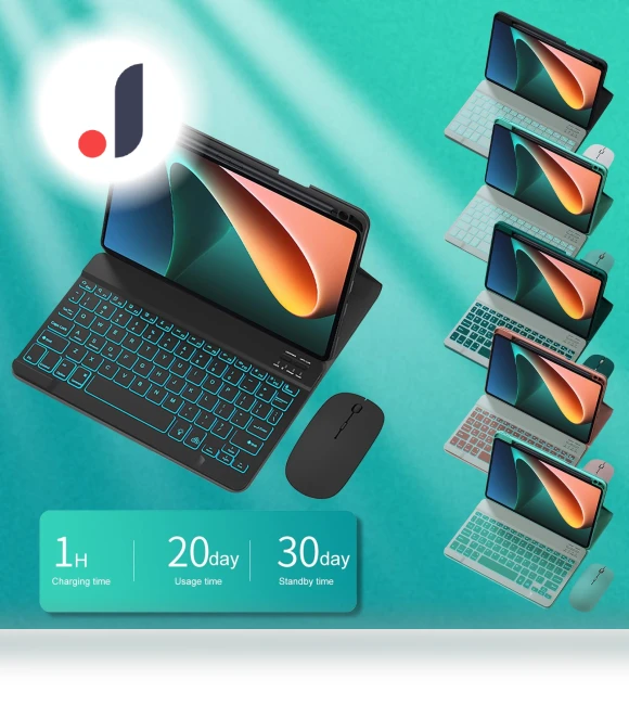Wireless Bluetooth Keyboard with Backlight and Mouse — Keyboard Cases, Glasses