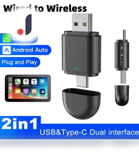 Wireless CarPlay and Android Auto Adapter — Car Accessories & Gadgets, YJMP Auto Parts
