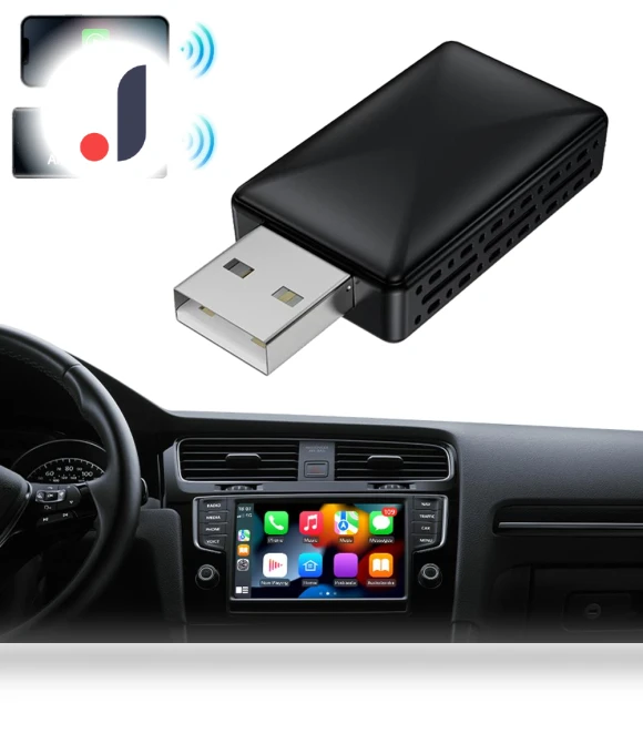 Wireless CarPlay Android Auto Mini Box — Phone Accessories, Actually lighting