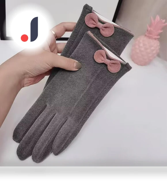 Women's warm cycling gloves with butterfly — Gloves, Exquisite Co., Ltd.