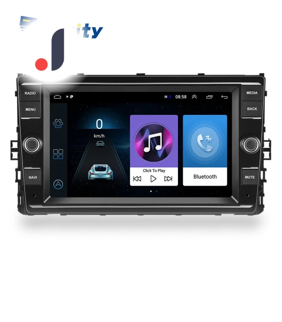 Android 9.0 2 Din 8" Сенсорный экран Автомобильный радиоприемник — Stereo Receivers, Hikity