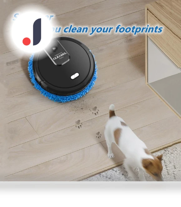 Automatic Smart Robot Vacuum for Dry and Wet Floor Cleaning — Smart Cleaning Robots, Refreshing Home