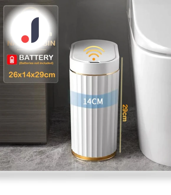 Automatic Touch Sensor Trash Bin — Kitchen Cans, Refreshing Home