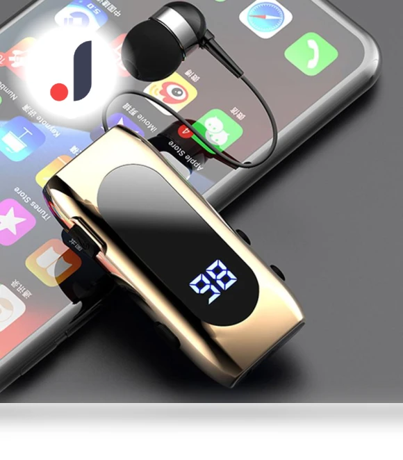 Bluetooth-Compatible Headset with Retractable Cable Lavalier V5.2 — Accessory Kits, NailArt