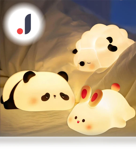 Cute LED Night Light with Panda and Sheep — Night Lights, Your Warm Home