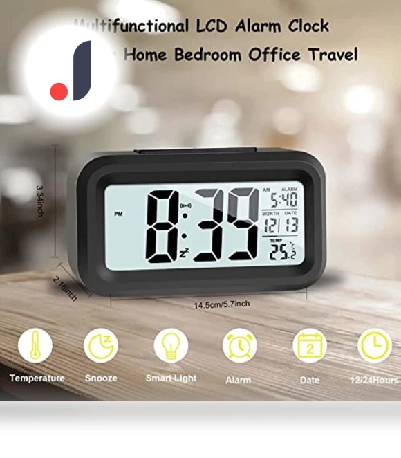 Digital Alarm Clock with LCD Display — Alarms & Clocks, Refreshing Home