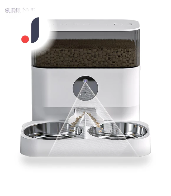 Double Bowl Remote WiFi Control Multi Pet Feeder — Feeders, Surrunme