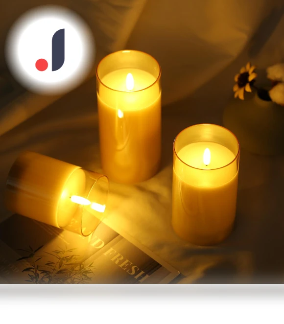 Flicker Flameless Candles Set with Controller — Flameless, TOMTOP JMS