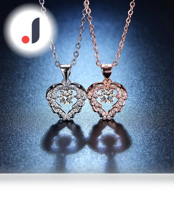 Ocean Heart Smart Pendant Necklace — Smart Jewelry, Lucky Star Jewelry