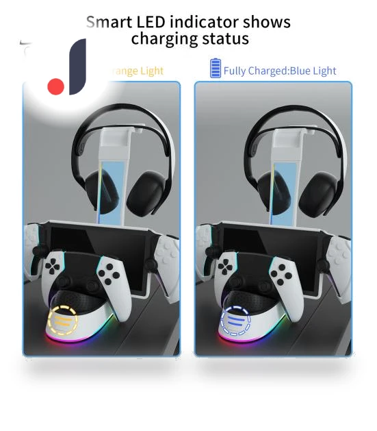 Portable Charging Station with Headset Holder — Accessories, Computer Life