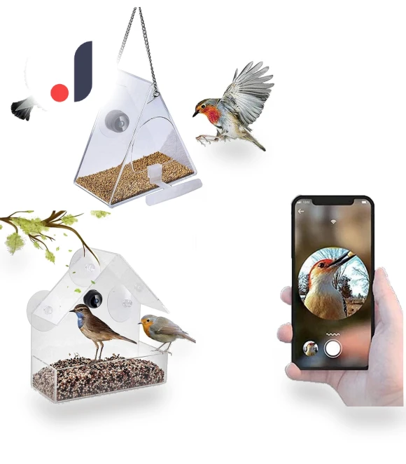 Smart Bird Feeder with Camera — Outdoor & Wildlife Cameras, mei hua