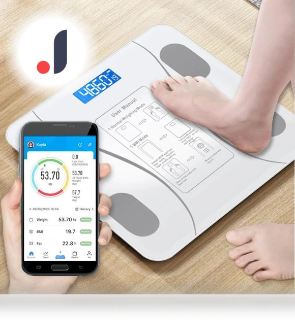 Smart Body Fat Scale — Body Composition Analysis, Refreshing Home