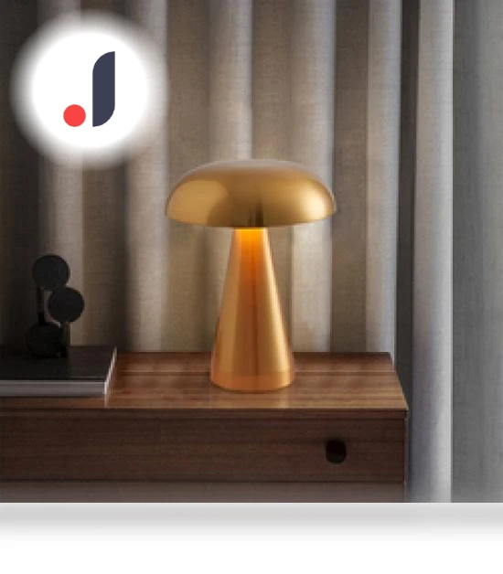 Creative Mushroom Touch Switch Reading Lamp — Book Lights, Zhou Yajin