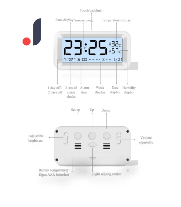 Digital Alarm Clock — Alarms & Clocks, Factory Discount Outlet