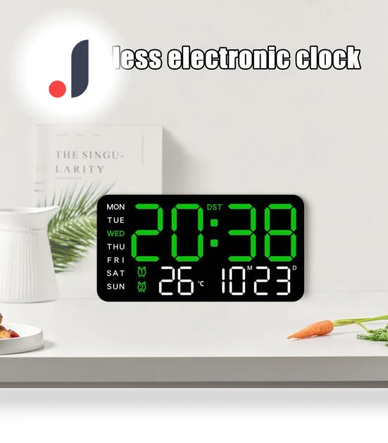 Digital Wall Clock with Large Display — Clocks, Cherish Clock