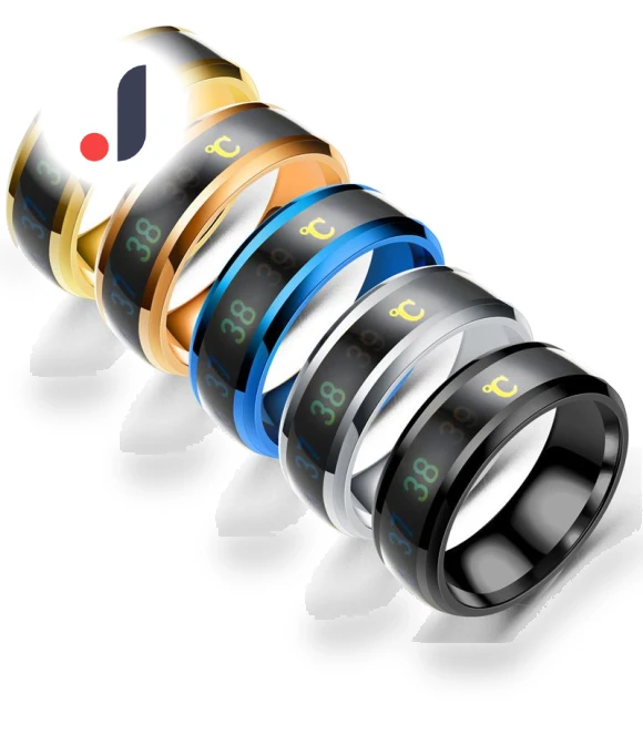 Fashion Smart Thermochromic Couple Ring — Smart Rings, Toy boutique one
