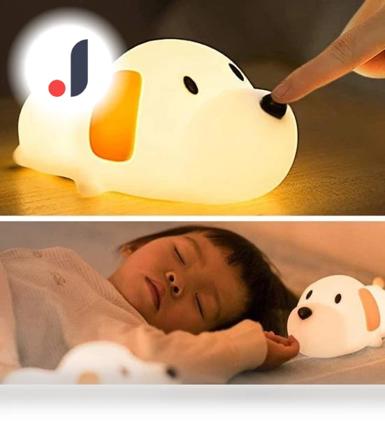 LED Night Light with Cute Dog and Timer — Night Lights, DC-Home-2