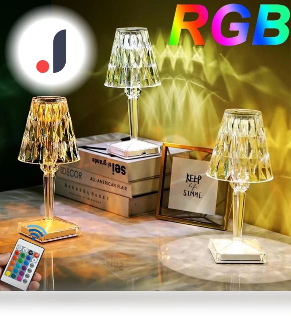 RGB Diamond Table Lamp — Creative Lighting Solutions, YWZT Decorative lights