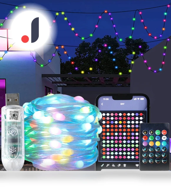 Smart Bluetooth RGB LED String Lights — String Lights, Kongdii