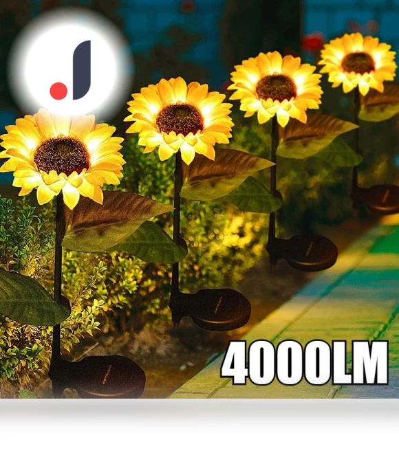 Solar Sunflower Street Lamp — Garden Illumination, LIUXING Fire Solar Lamp