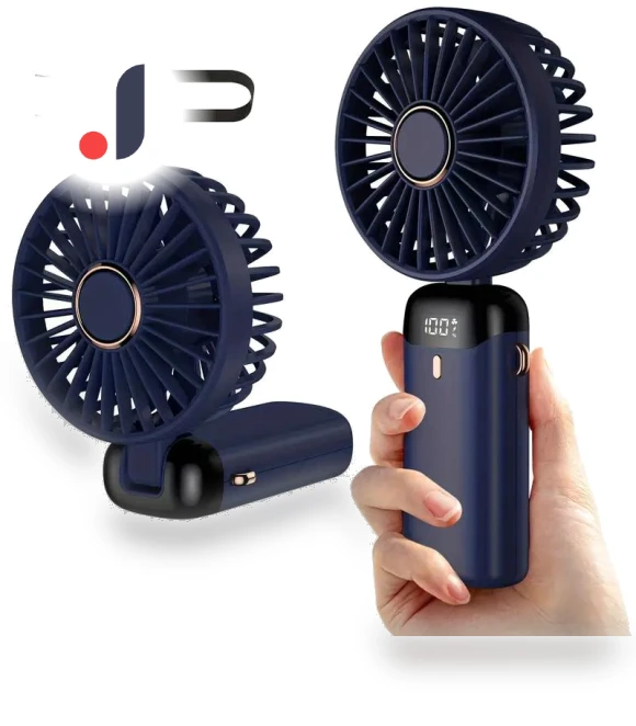 Universal 5-Speed Mini Fan with LED Display — Portable Cooling Solutions, Popular House