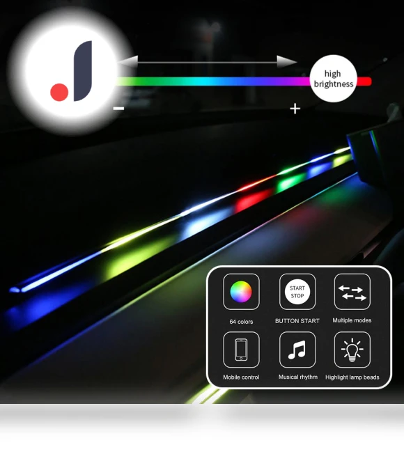 Automotive LED Strip RGB with App Control — Light Kit, A Auto Parts Mall
