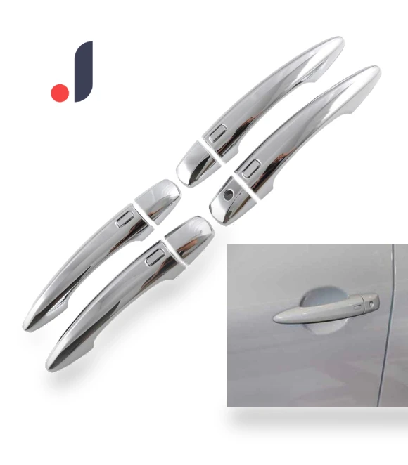 Chrome Car Exterior Side Smart Door Handle Trim — Chrome Trim & Accessories, Lntelligent Living Hall