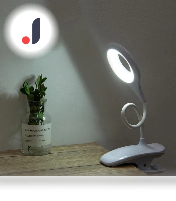 Rechargeable Reading Lamp with Clip — Reading Lights, Binchi Lighting Appliances
