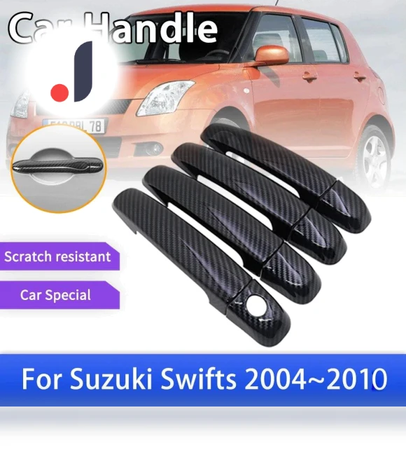Smart Carbon Fiber Door Handle — Car Door Entry Guard