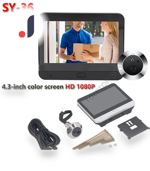 Smart Door Viewer with Night Vision Camera — Smart Home Security, World Auto Parts