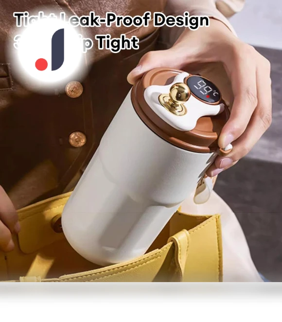 Smart Thermos Bottle with LED Temperature Display — Beverage Warmers, The Home Vault
