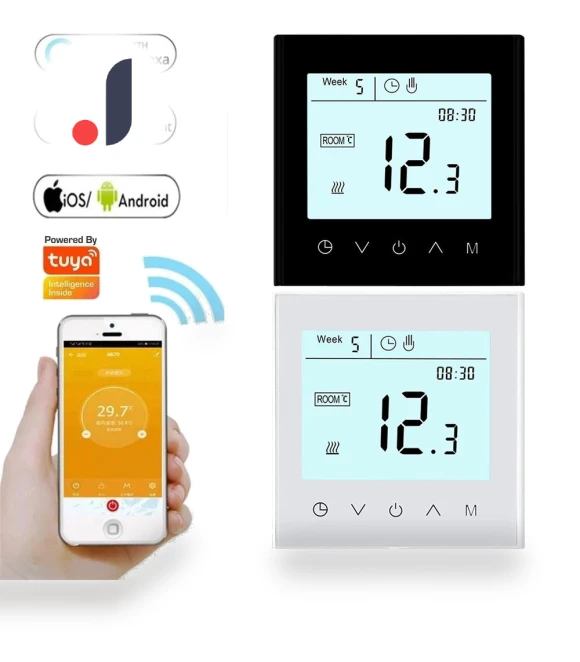 Smart WiFi Thermostat for Electric Heating — Home Climate Control, Minco Thermostatic
