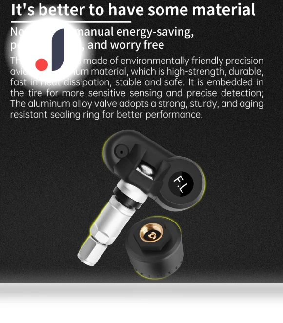 Wireless Solar Tire Pressure Monitoring System — TPMS Sensor Replacements, TOMTOP JMS