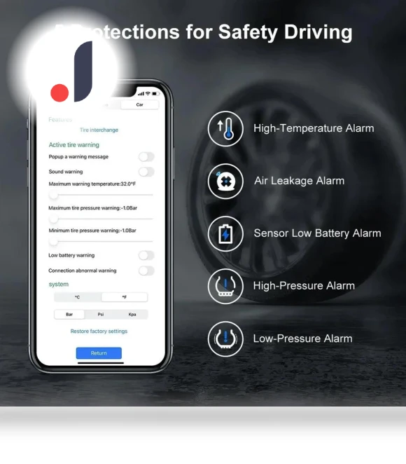 Bluetooth Motorcycle Tire Pressure Monitoring System — TPMS Sensor Replacements, A Auto Parts Mall