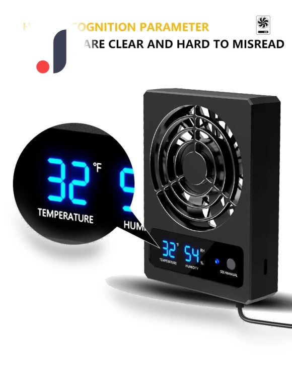 Digital Smart Fan Accessories for Reptile Box — Hygrometers, AE Selection