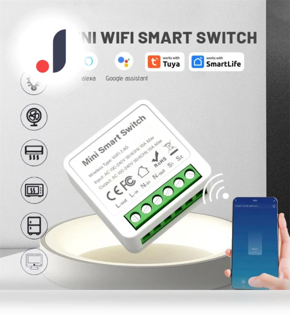 Mini Smart Switch — Smart Home Hubs & Controllers, Homeware Essentials