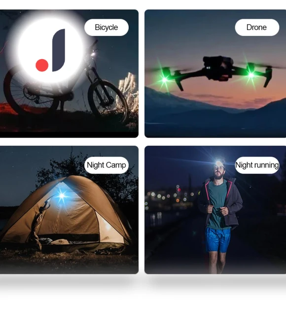 Motorcycle Light Drone Strobe Light RGB USB LED — Vehicle Safety Signals, IKEA Supermarket