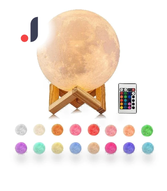 Rainbow Shell Star Wireless Charging Wooden Smart Motion Sensor 3D Space Man 5 Mode LED Night Light — Night Lights, Zhou Yajin