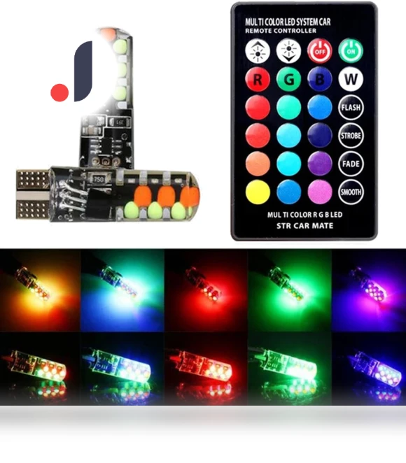 RGB LED Car Light with Remote Control — Light Kit, A Surname Home