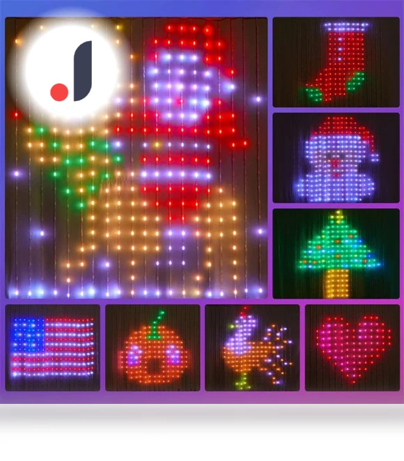Smart LED Window Curtains — Treatment Sets, Super Dream Home