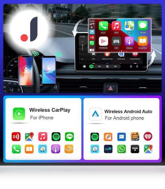 2 in 1 Wifi CarPlay Box Android Auto Adapter — Car Accessories & Gadgets, JOHO - CarGear