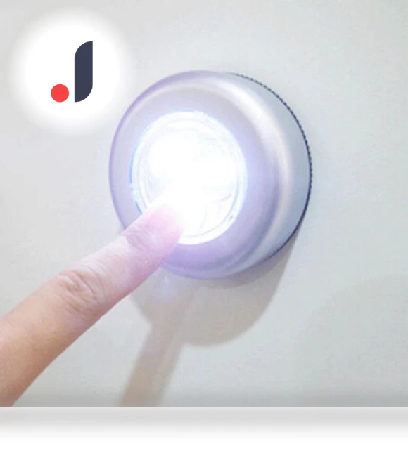 3-LED Wireless Touch Under Cabinet Light — Under-Cabinet Mounts, ADM